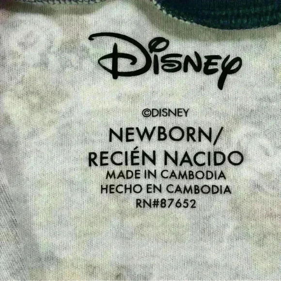 💙🩷Disney Newborn Zip-Up Holiday Pajamas with Mickey & Minnie Mouse Print - Picture 4 of 7